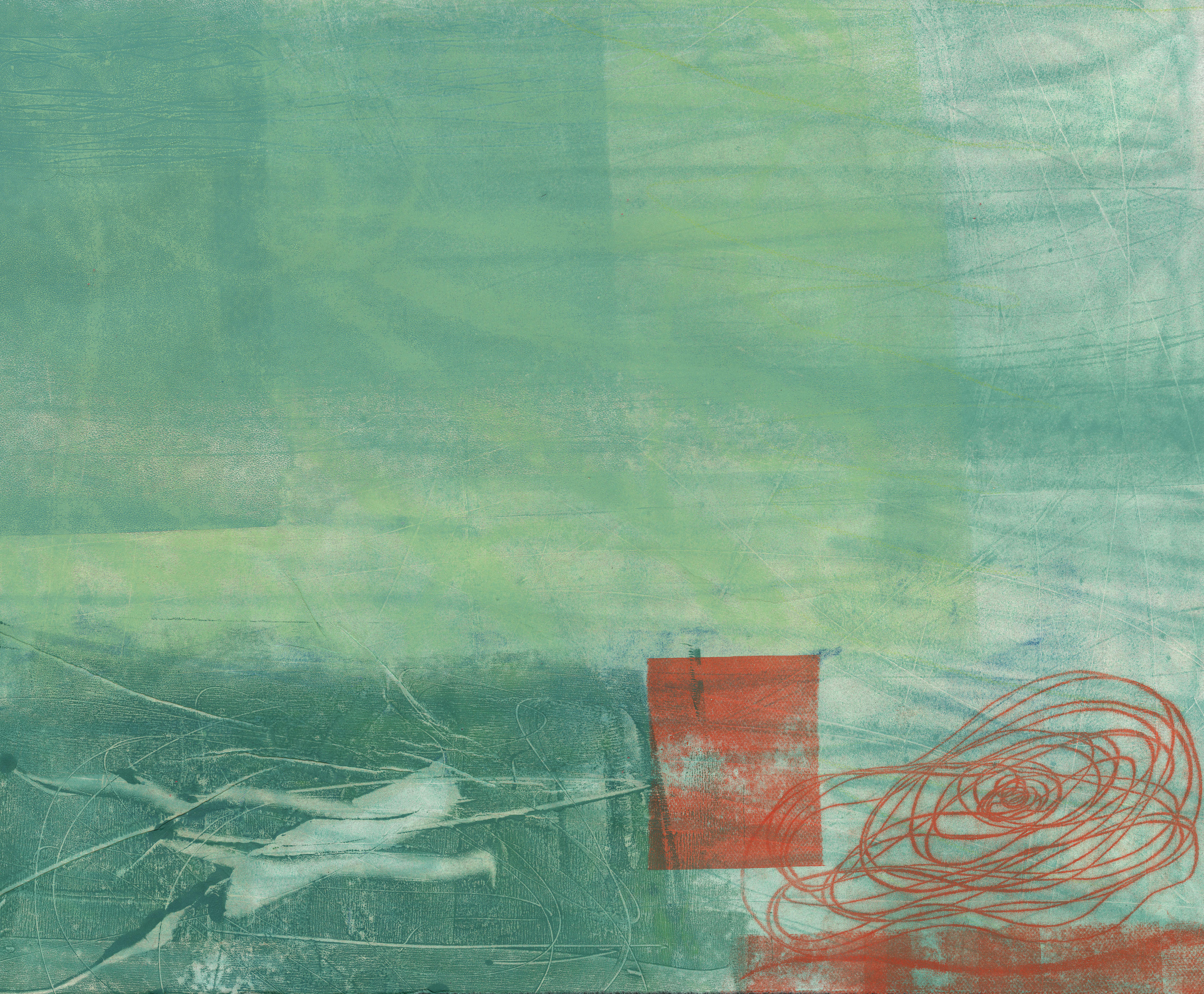 [Abstract with Green & Red]